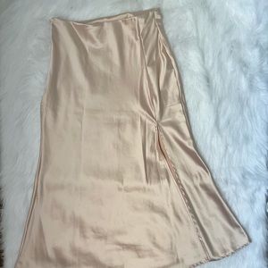 Satin Midi Skirt